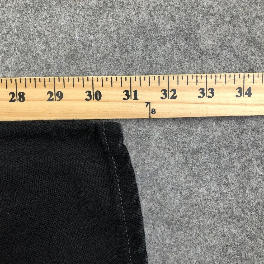 Levis 560 Jeans Mens 38x32 Black Dark Wash Relaxed Tapered Denim Pants